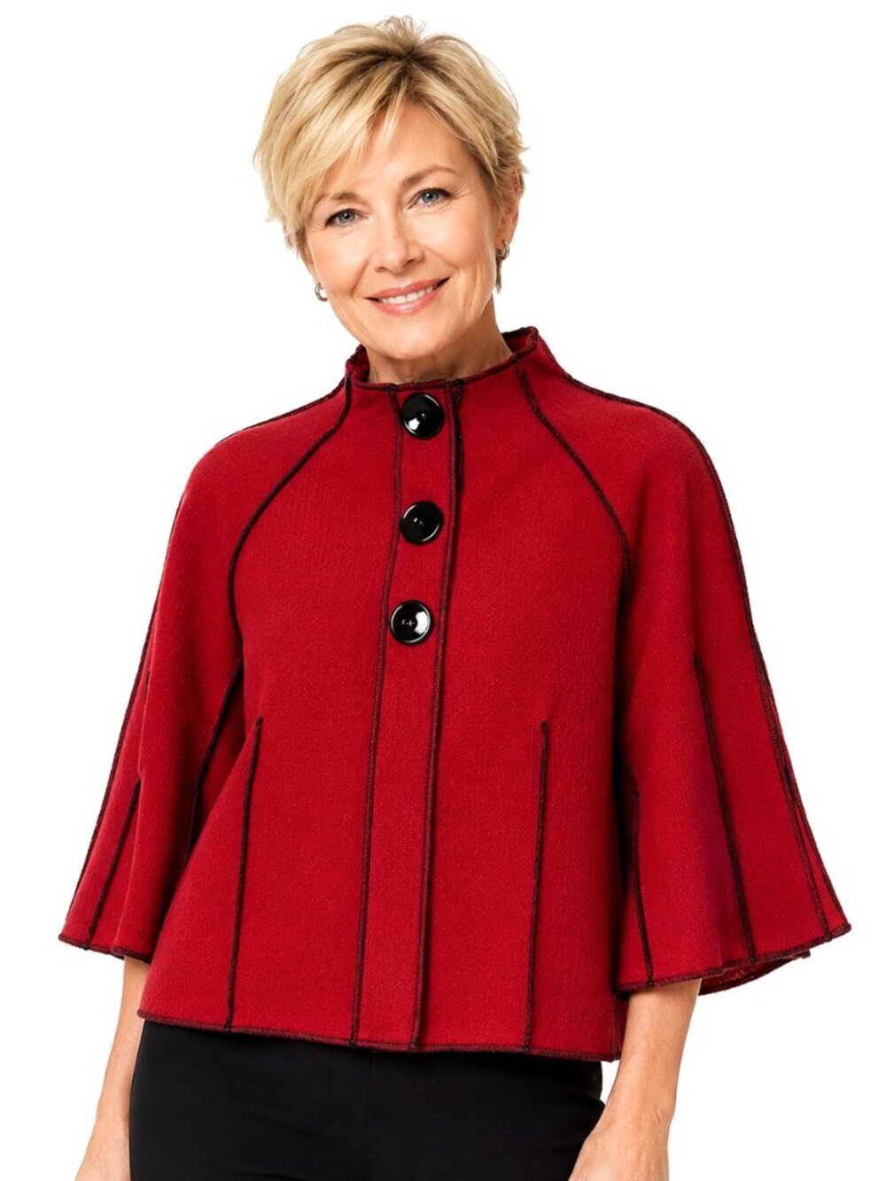 Beebop & Wally Red Cropped Jacket